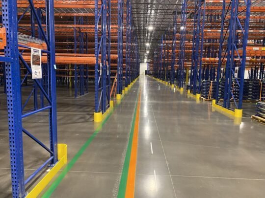 warehouse floor striping
