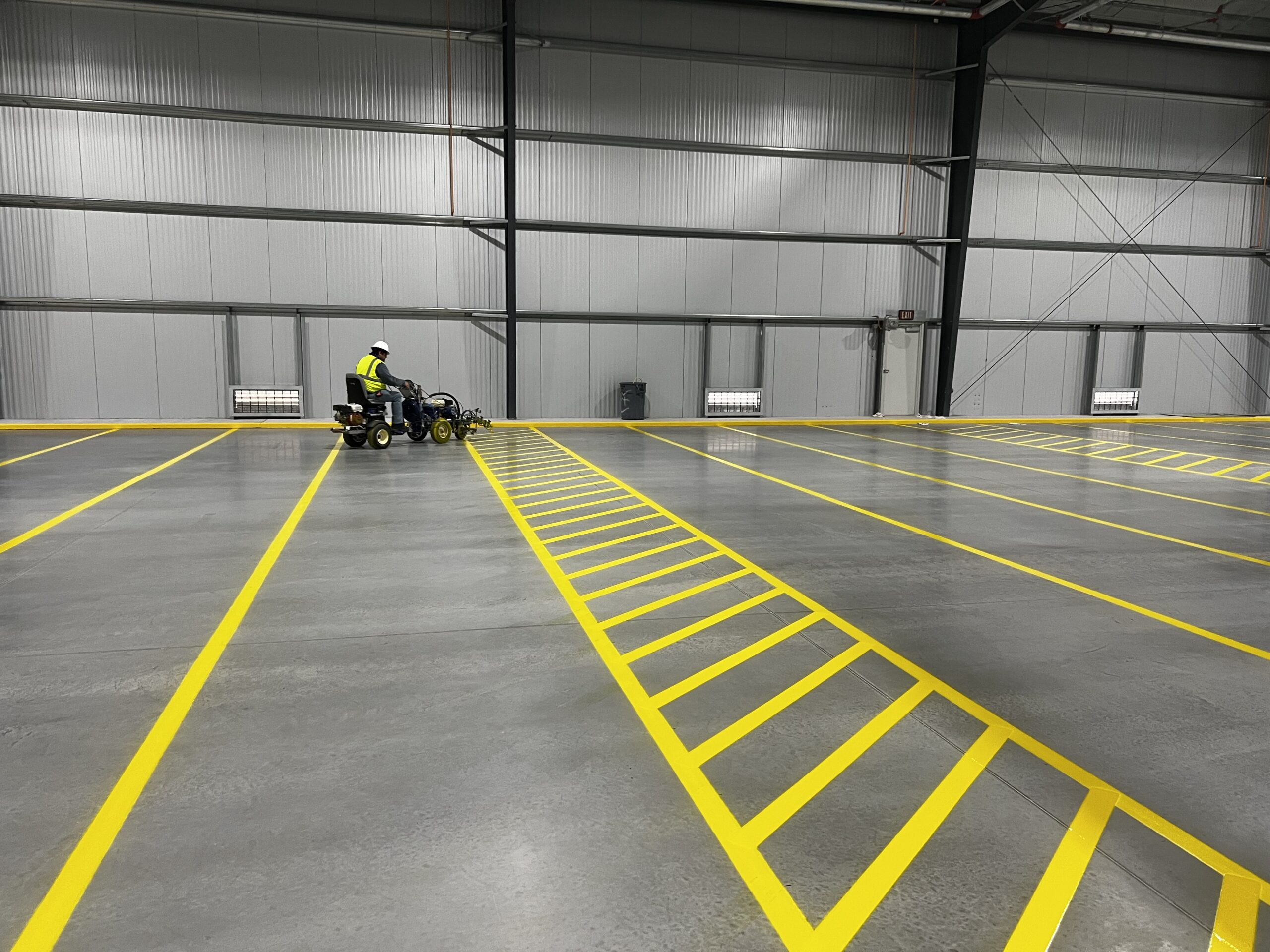 Parking lot striping contractor