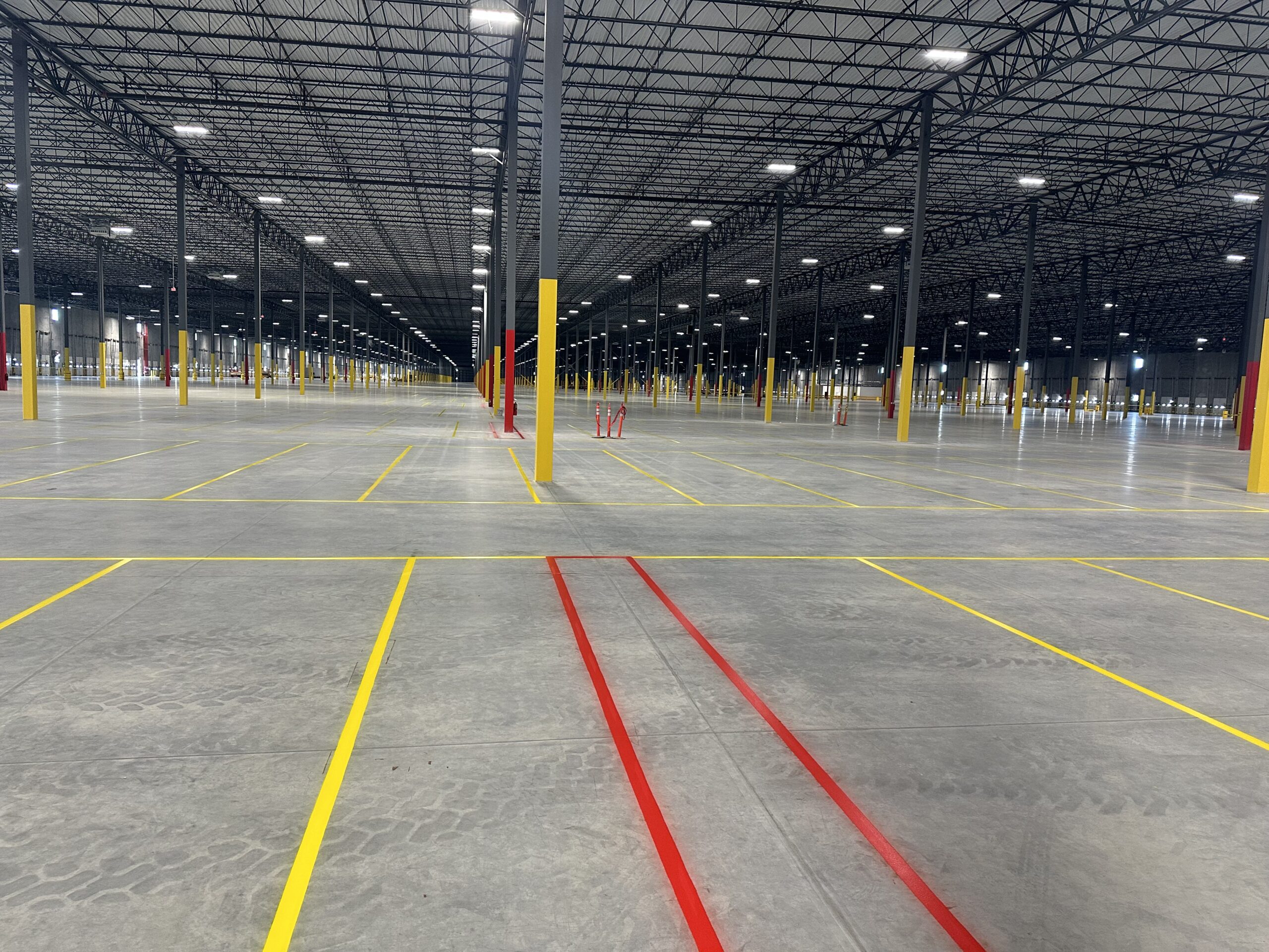 warehouse floor line striping