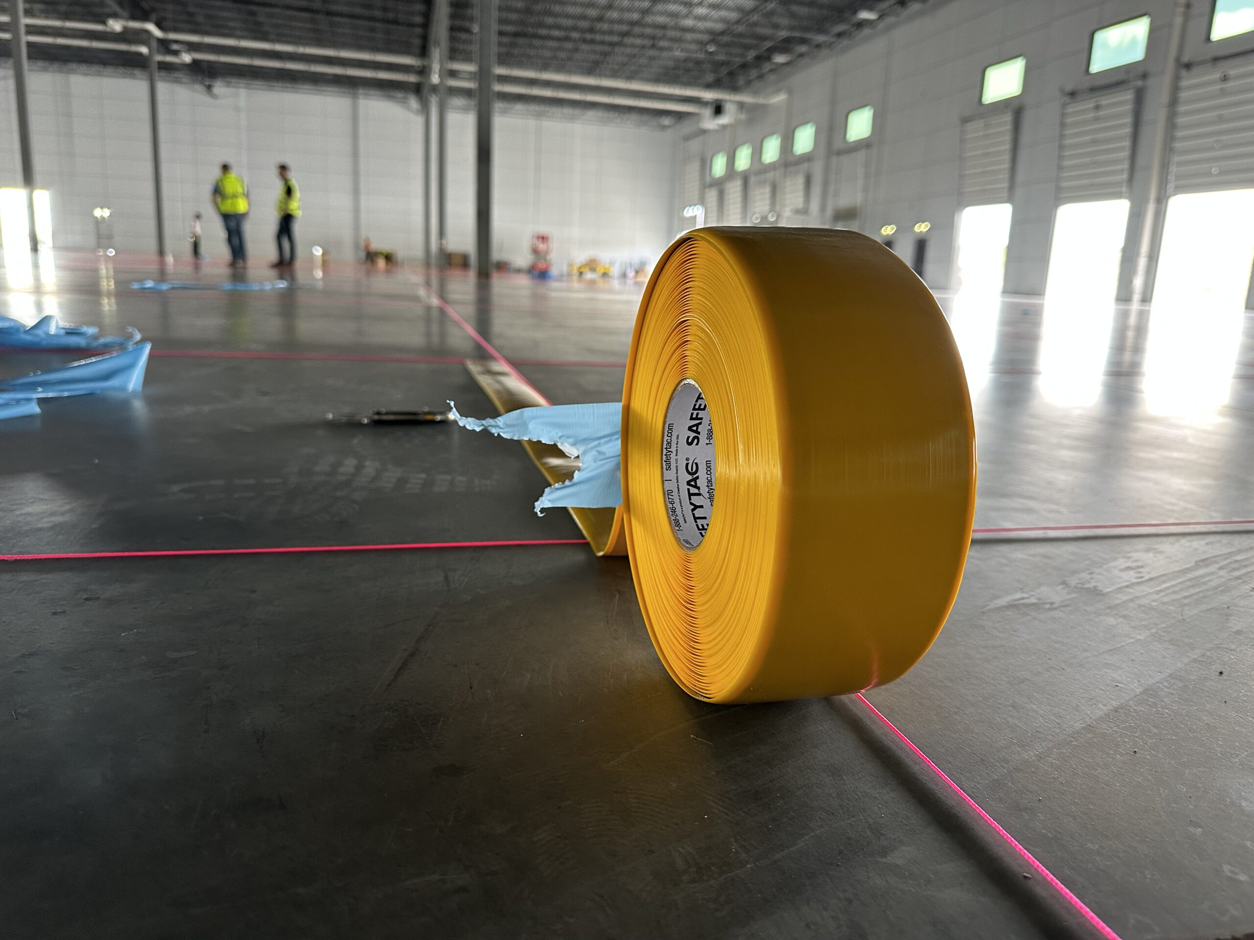 warehouse Line Floor Tape installation