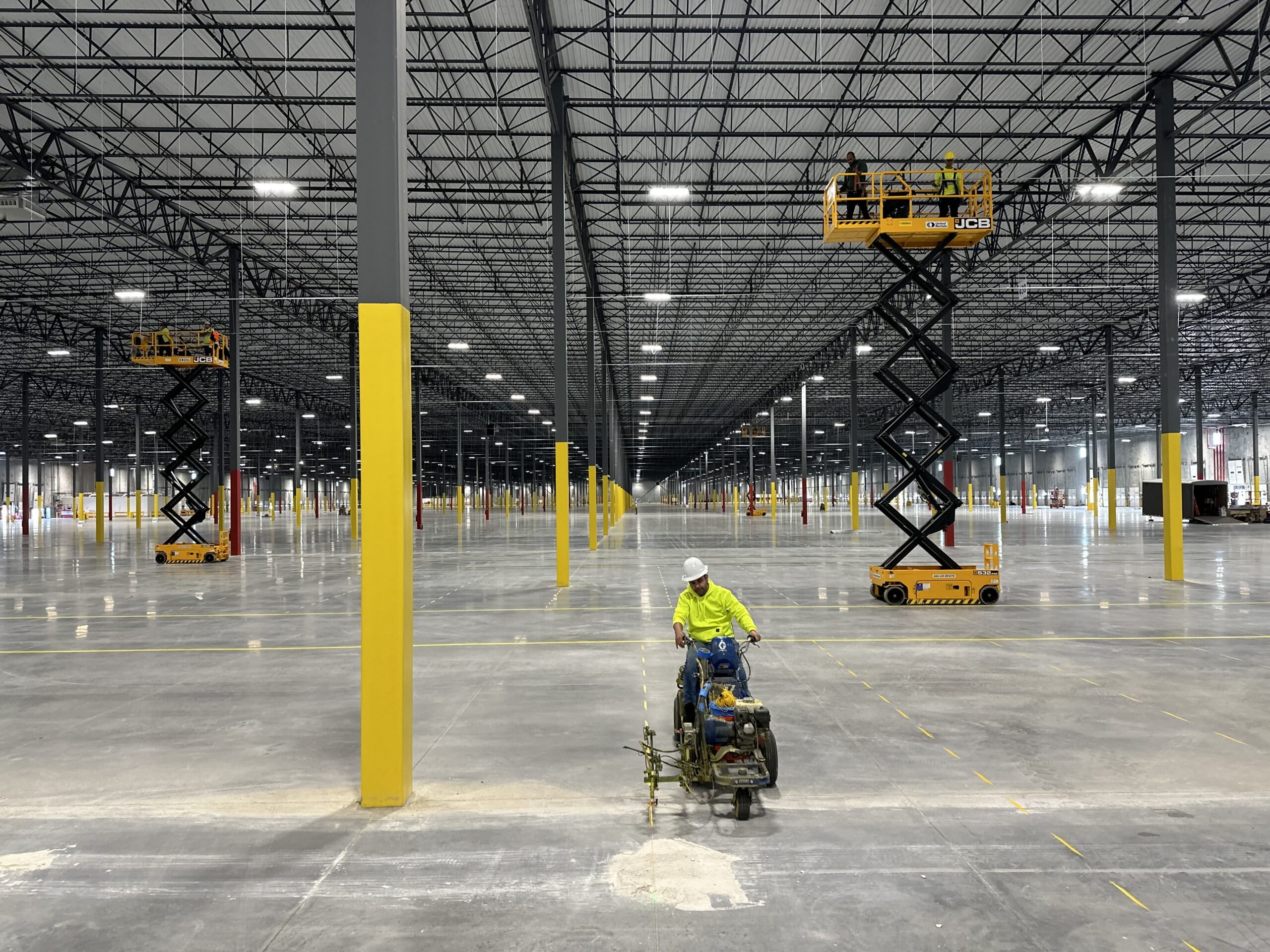 warehouse floor line striping